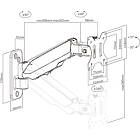 Multibrackets 0013 M Monitormount Wall Basic Single | Articulating Monitor Wall Mount product image