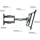 Multibrackets 0143 M VESA Flexarm Thin Black Large|Tilt & Swivel Monitor Wall Mount product image
