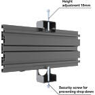 Multibrackets 0314 M Floorstand Column Pro MBFSC2U 180 VESA 75/100 | Multi-monitor freestanding or bolt-down stand product image
