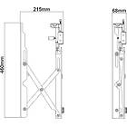 Multibrackets 0513 M Public Video Wall Mount Push|Landscape Video Wall Mount product image