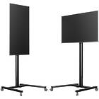 Multibrackets 0643 M Display Stand 180 Single Black|Monitor Trolley ({calcScreenSizeRangeINCH} / {calcMaxLoadText}; VESA {calcVESARange}; 1800mm column)