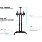 Multibrackets 2319 M Public Floorstand Basic 150|Monitor Trolley incl shelf & camera holder product image