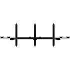 Multibrackets 9789 Public Video Wall Stand Monitor Trolley for 3 inline displays Top View product image