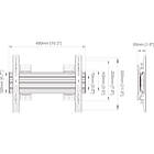 Multibrackets 9832 M Wallmount Pro MBSTH1U 400x300 Fixed Black| Fixed Non-tilting Ultra-wide Monitor Wall Mount product image