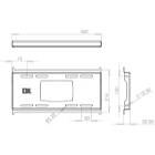Unicol MD2U45 ScreenRail rail module 450mm wide product image