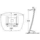 Unicol PA1 Parabella Low Level Monitor Lectern Plinth Stand product image