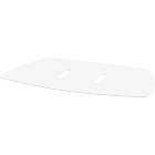 Unicol PARAB2 1210mm × 700mm Large Parabella Plinth Base finished in white product image