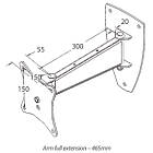 Unicol PLS Panarm Heavy Duty Single Swing-Out Arm Wall Mount product image