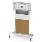Unicol RP100-HD Rhobus Plus trolley for Monitors and Touchscreen displays finished in white product image