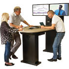 Unicol RS01 Stand-to-Meet Premium Quality Twin Screen Fixed Height Table