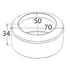 Unicol SC Socket Cap for standard Unicol columns product image