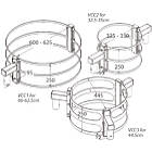 Unicol VCC1 Pillar clamp for single AV mount - 100–700mm pillar product image