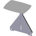 Unicol VCMT Unicol VCMT Axia Titan Video Conferencing Camera Shelf  finished in silver product image