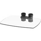 Unicol VGS 50×40cm Polished Edge Toughened Glass Shelf for VS1000 Range product image