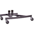 Unicol VSS VS1000 Scimitar Un-braked Wheeled Twin Column Monitor Trolley Base product image