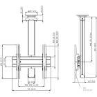 Vogels CT0844B Turning TV/Monitor Ceiling Mount product image