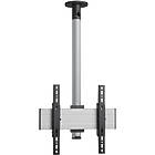 Vogels CT241544S TV/Monitor Ceiling Mount (Up to 65″ / Max 40kg; VESA 100×100–400×400;1521mm ceiling to display centre; 360° of turn, Silver finish)