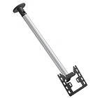 Vogels CT242222S TV/Monitor Ceiling Mount (Up to 43″ / Max 30kg; VESA 100×100–200×200mm; 2378mm to screen centre; 360° of turn, Silver finish)