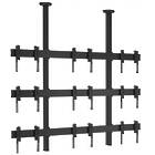 Vogels CVW3347 3×3 Video Wall Ceiling Mount (46″ to 47″ / Max 45kg per monitor; Finished in Black)