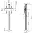 Vogels FM2044B TV/Monitor Bolt-down Floor Stand with Tilt - Black product image