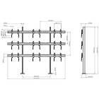 Vogels FMVW3355 3×3 Video Wall Bolt-Down Floor Stand product image