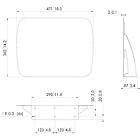 Vogels PUA 9507S Accessory tray finished in silver for PUC 25xx/27xx Series Connect-it columns product image