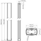 Vogels PUC 2515S 150cm Connect-it Ceiling column finished in silver product image