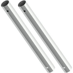 2×165cm mild steel chrome finished column predrilled for Avecta furniture