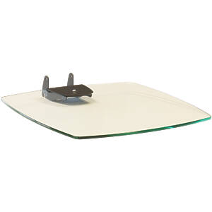 Axia 50×40cm Polished Edge Toughened Glass Shelf