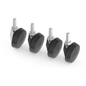 4 × 5cm non-braked castor