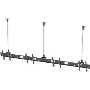 Inline multi-screen ceiling mount for 4 × 50″ Monitors