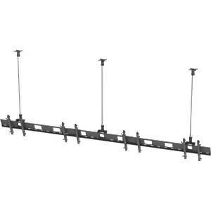 Inline multi-screen ceiling mount for 4 × 55″ Monitors