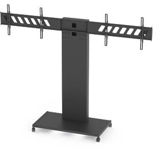 Rhobus Heavy Duty Dual Monitor Trolley