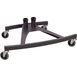VS1000 Scimitar Un-braked Wheeled Twin Column Monitor Trolley Base