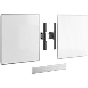 Whiteboard Set for 65″ monitors on RISE Floor/Wall Motorised Display Lifts
